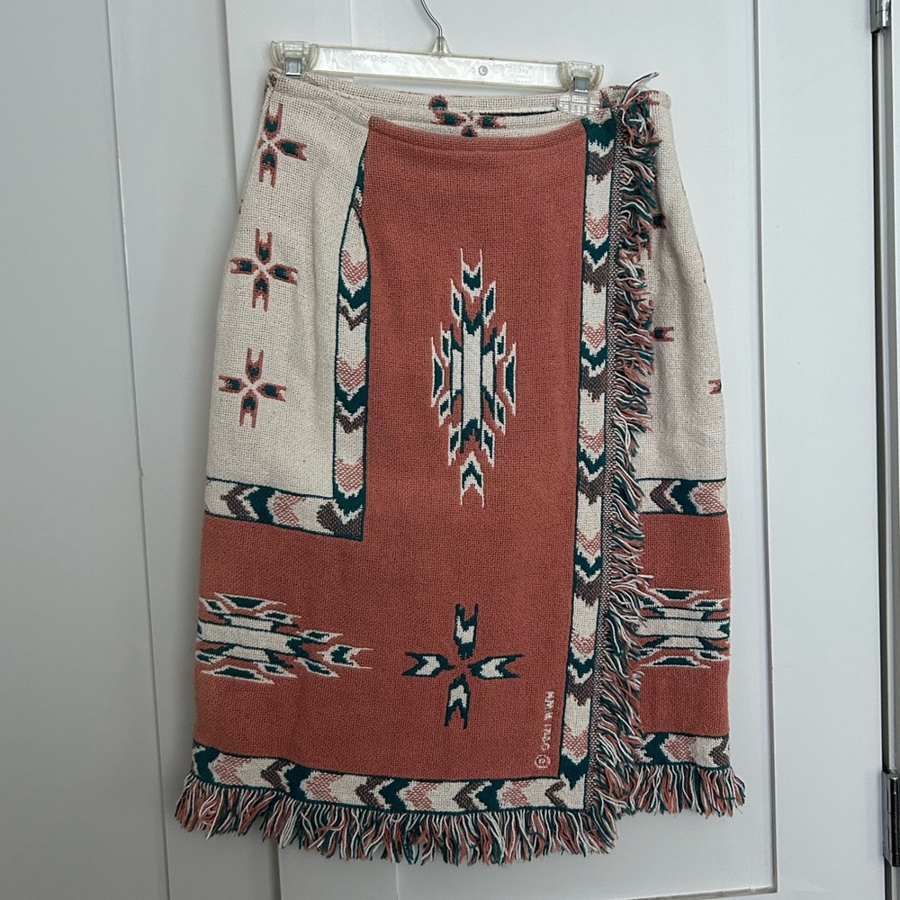 Gorgeous wrap blanket skirt